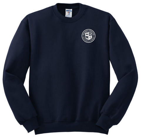 Crew Neck Sweatshirt - Navy Blue